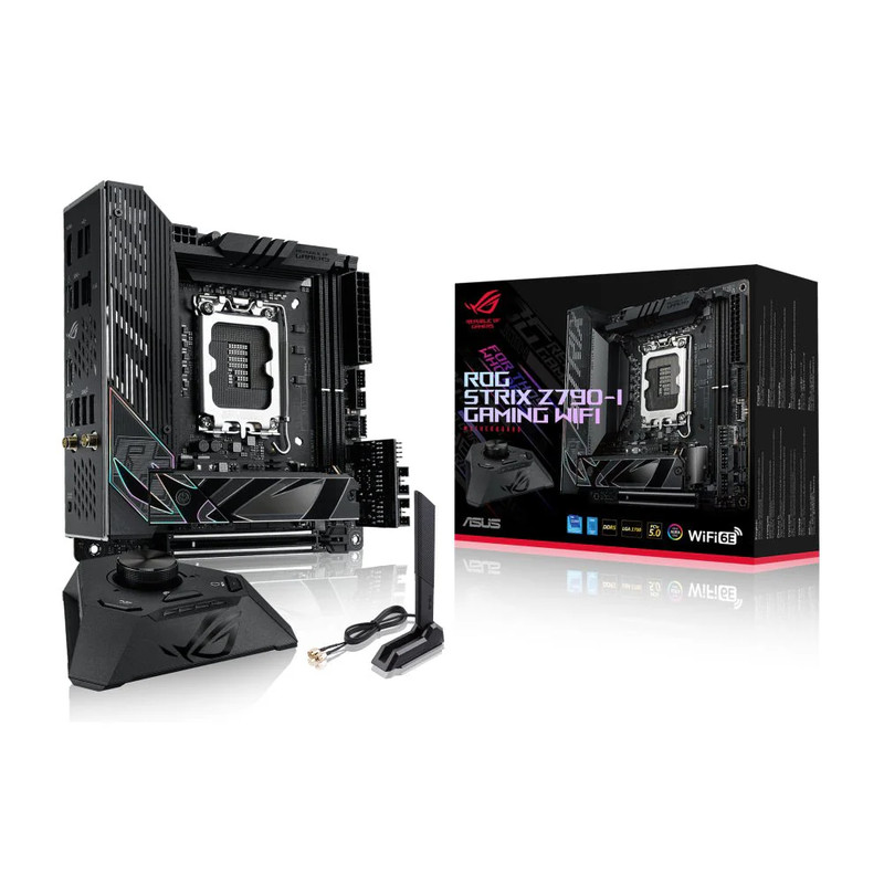 Asus ROG STRIX Z790-I Wifi DDR5 LGA1700 Intel Mini-ITX Gaming Motherboard - اللوحة الأم